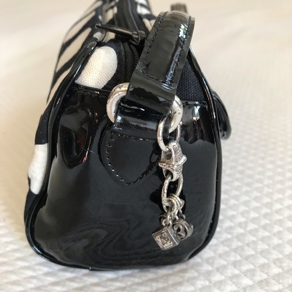 Brighton black and white polka dot baguette bag - Picture 3 of 9